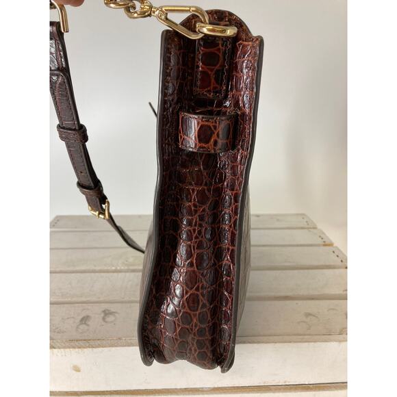 MICHAEL KORS EMBOSSED ANIMAL PRINT WOMENS CROSSBODY BAG - Picture 6 of 16